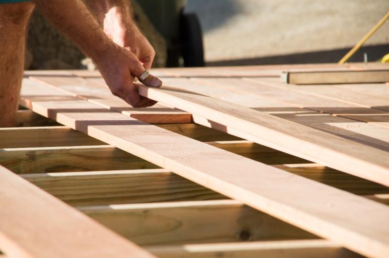 chantier de construction en bois